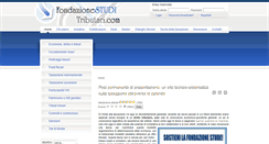 Desktop Screenshot of fondazionestuditributari.com